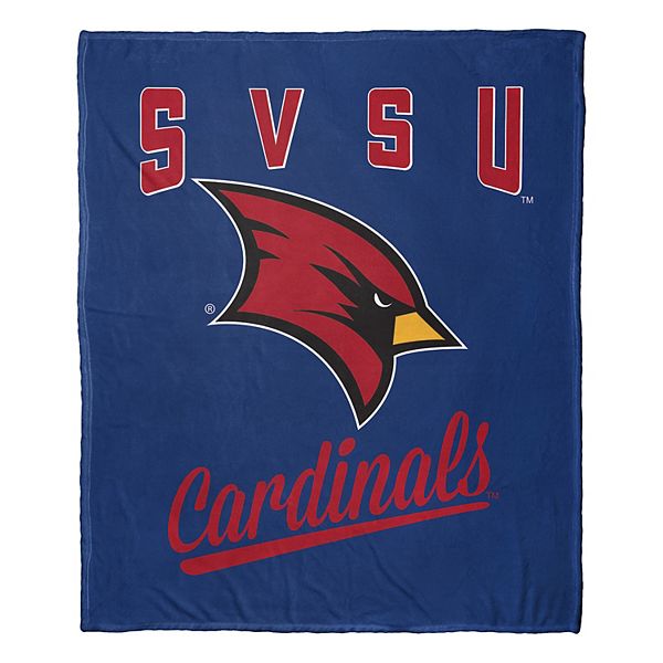 Плед с шелковистым ощущением Saginaw State Cardinals, 127x152 см, полиэстер, теплый и мягкий The Northwest