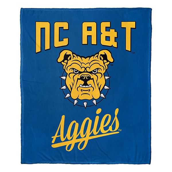 Плед с гладкой текстурой North Carolina A&T Aggies, 127 см x 152 см, теплый и мягкий, полиэстер The Northwest