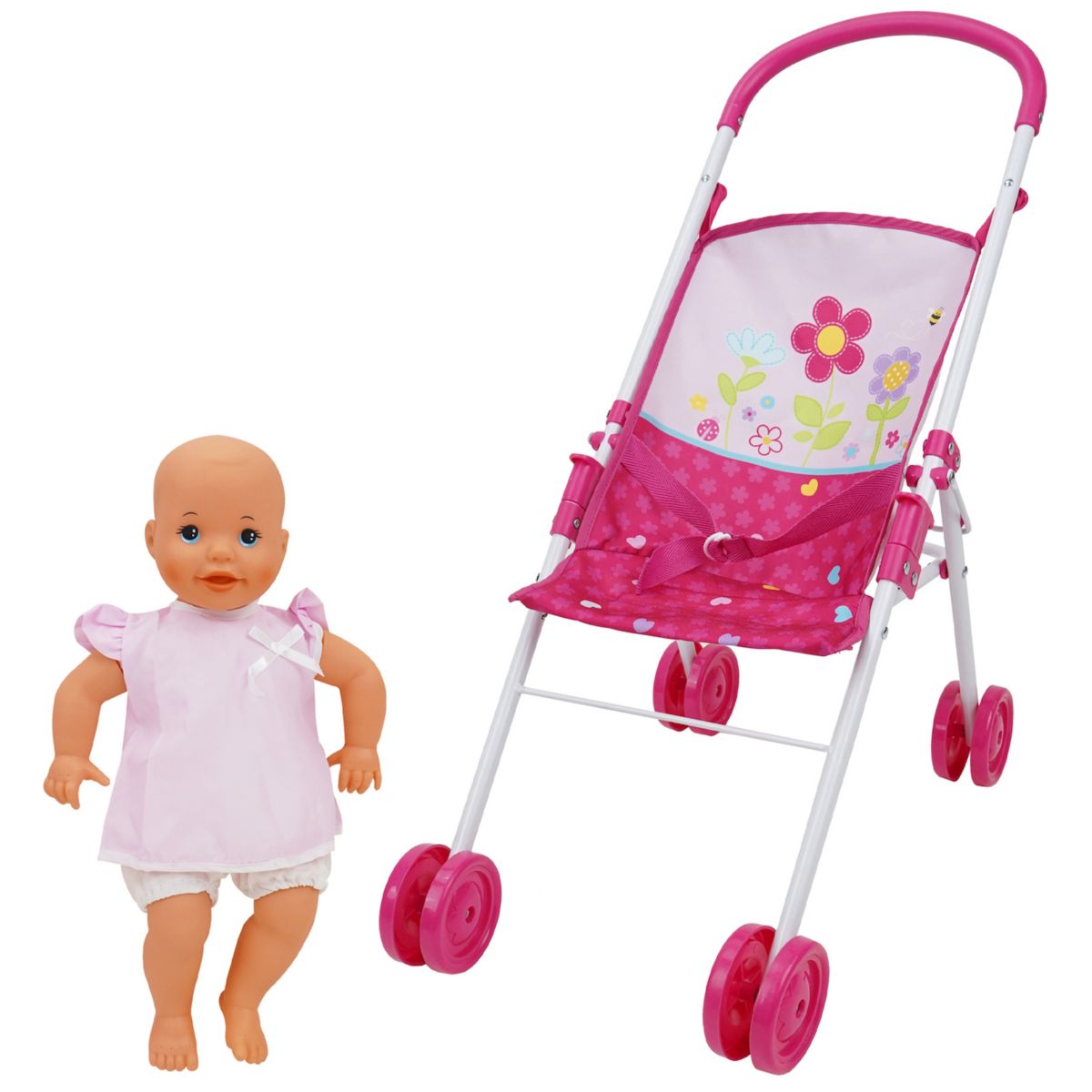 509 Crew Garden Stroll N Doll Set - 14#34; Детская кукла и складная коляска 509 Crew