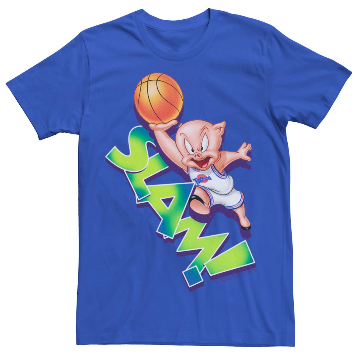 Мужская футболка Space Jam Porky The Pig Slam Licensed Character