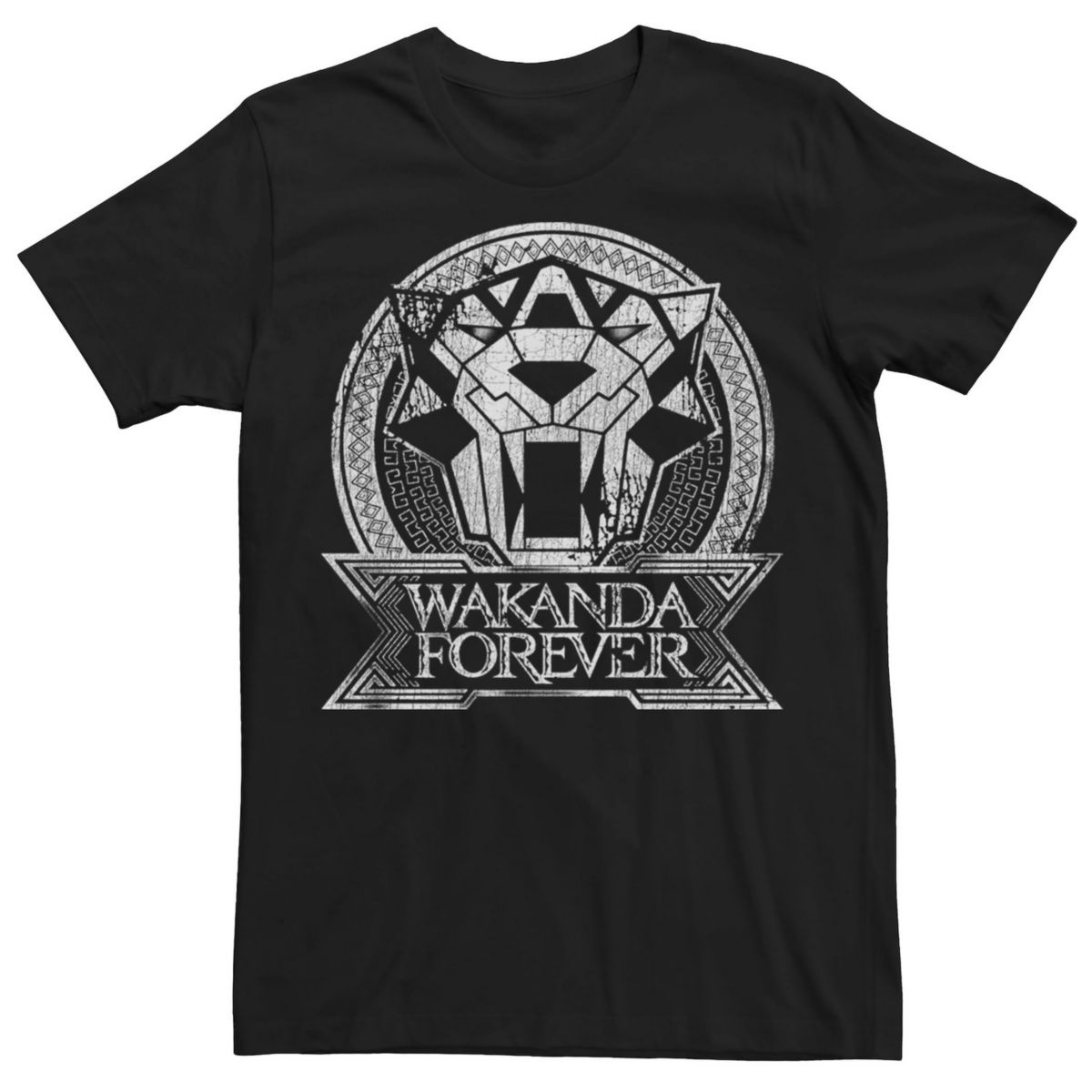 Мужская футболка с логотипом Marvel Wakanda Forever Tribal Panther Licensed Character