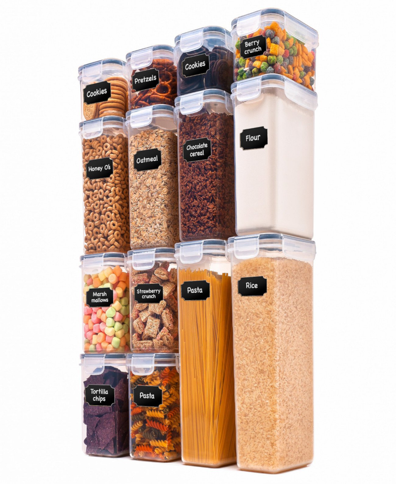 Air Tight Food Storage Container, 14 Pack Cheer Collection