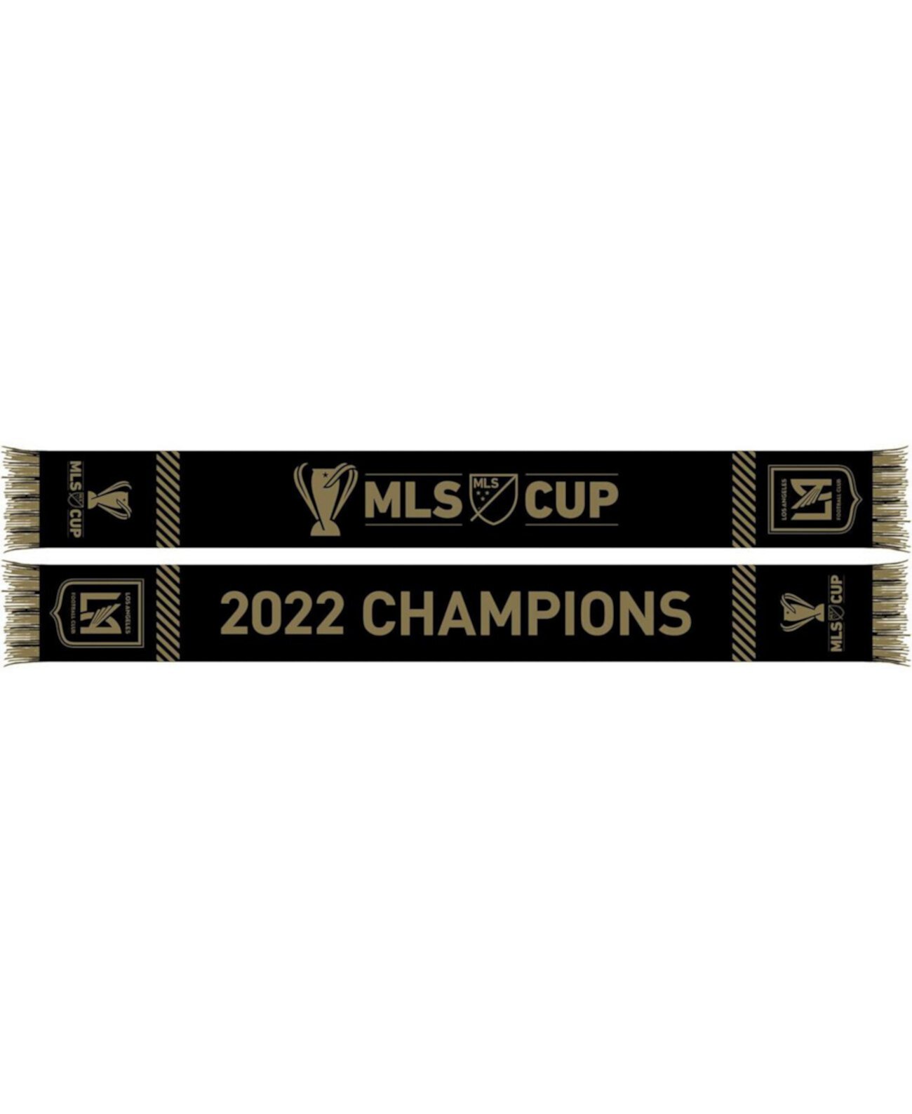 Мужской и женский цветной шарф команды чемпионов Кубка MLS LAFC 2022 Ruffneck Scarves