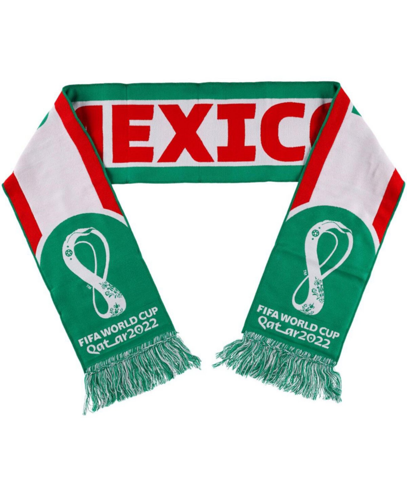 Мужской и женский шарф сборной Мексики на чемпионате мира по футболу FIFA 2022 в Катаре Ruffneck Scarves