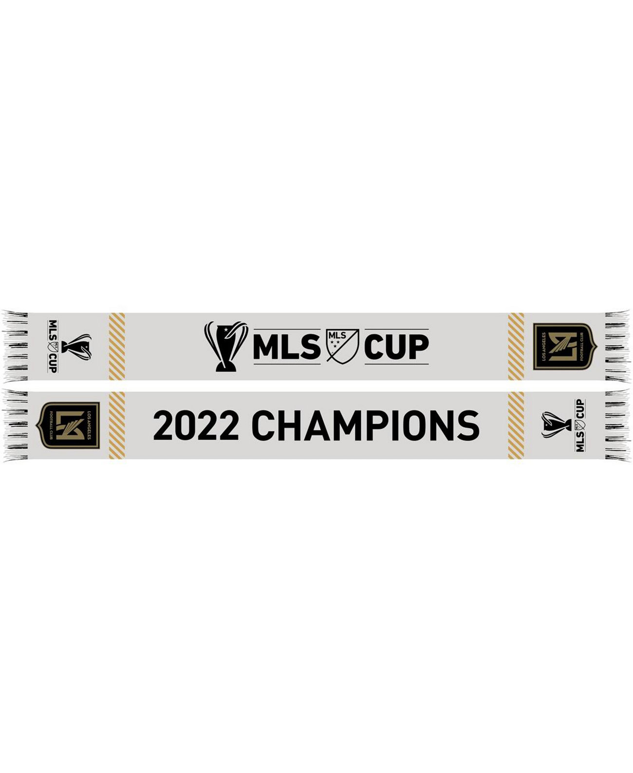 Мужской и женский шарф для раздевалки Кубка чемпионов MLS LAFC 2022 Ruffneck Scarves