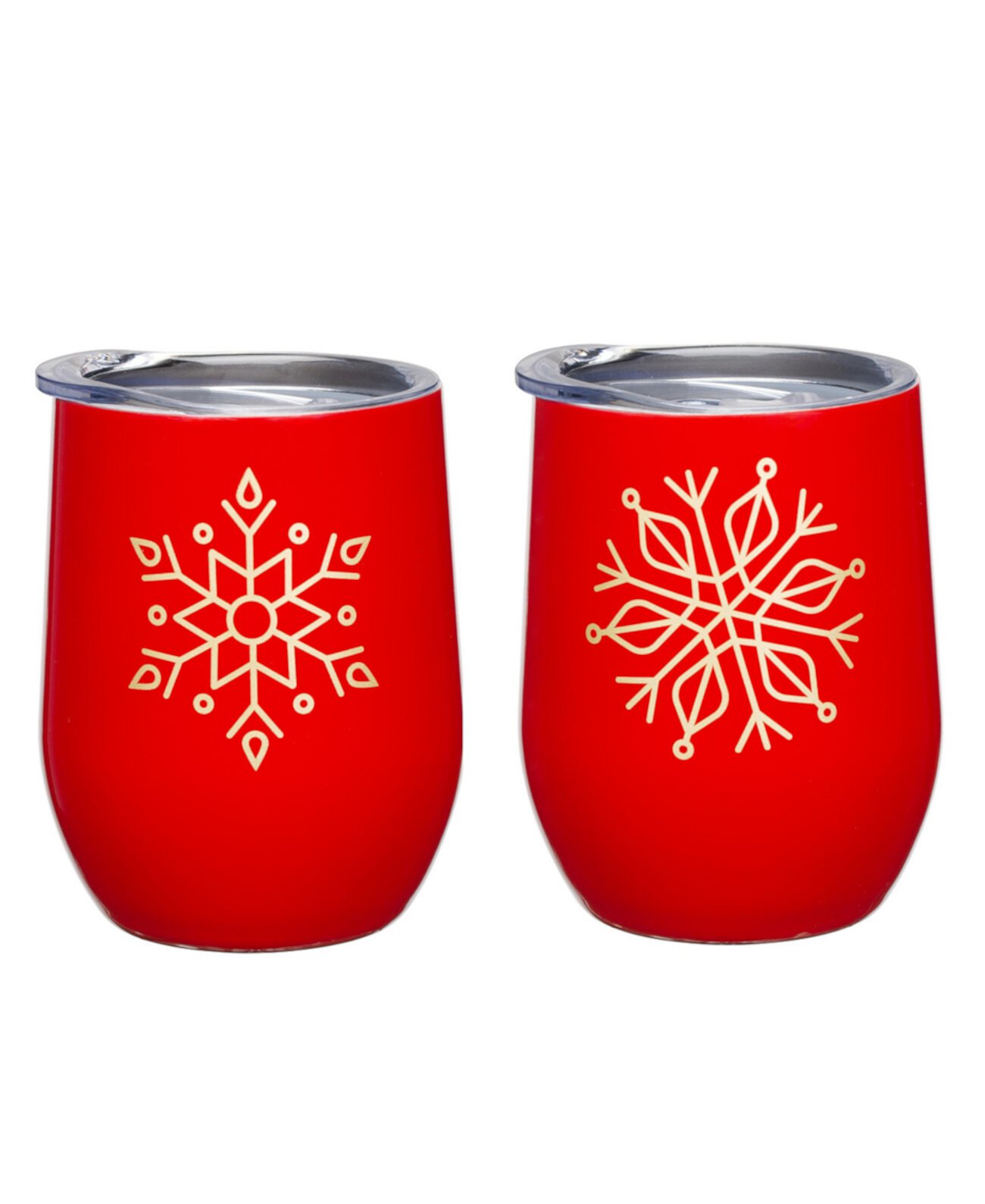 Insulated Snowflake Wine Tumblers, Set of 2 Cambridge