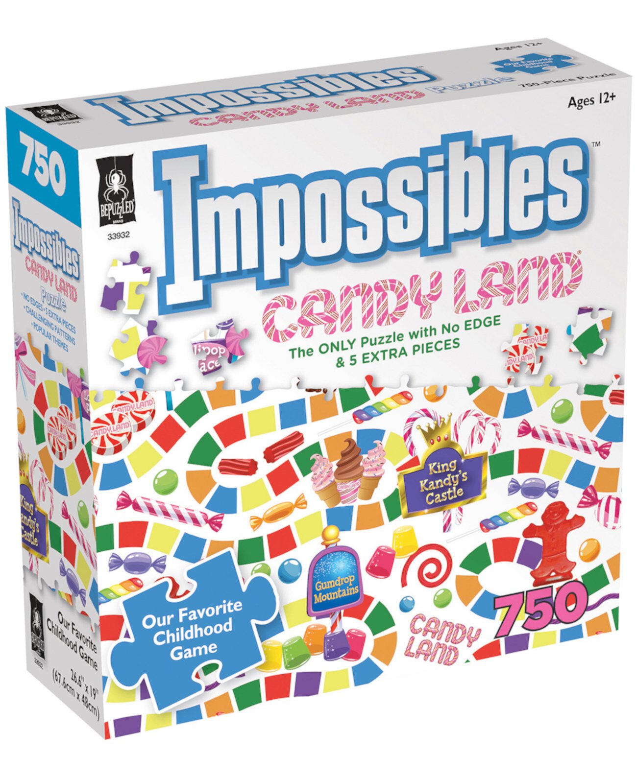 Набор пазлов Hasbro Candy Land Impossible, 750 деталей BePuzzled