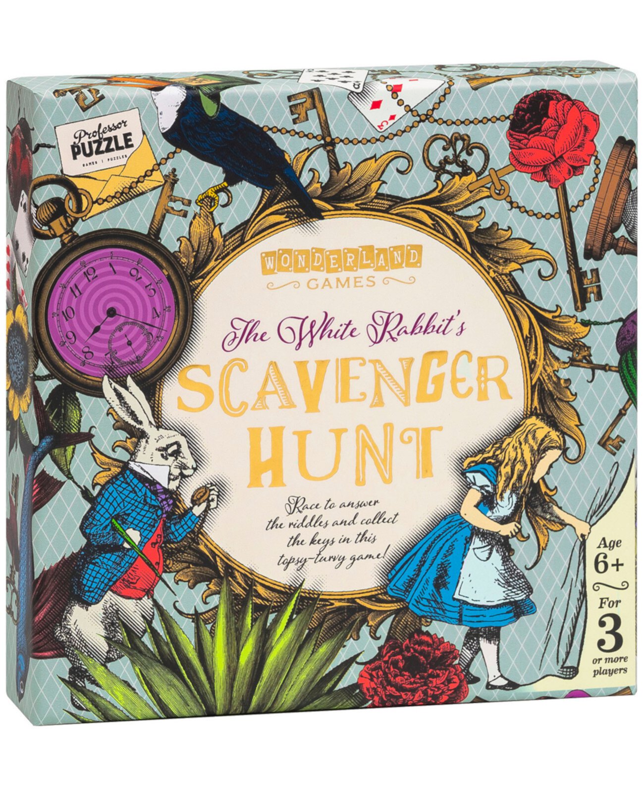 Wonderland Games Набор пазлов White Rabbit's Scavenger Hunt, 42 предмета PROFESSOR PUZZLE