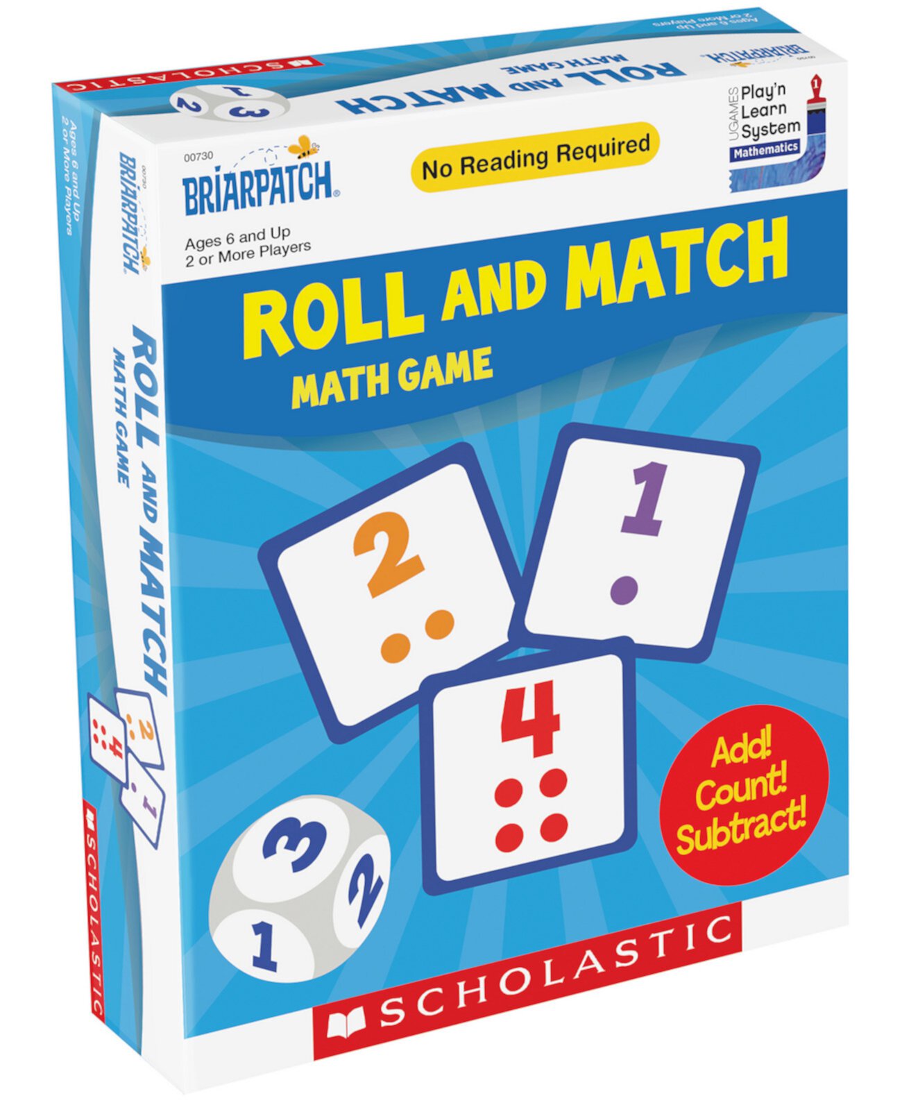 Briarpatch Scholastic Roll and Match Math Game Areyougame