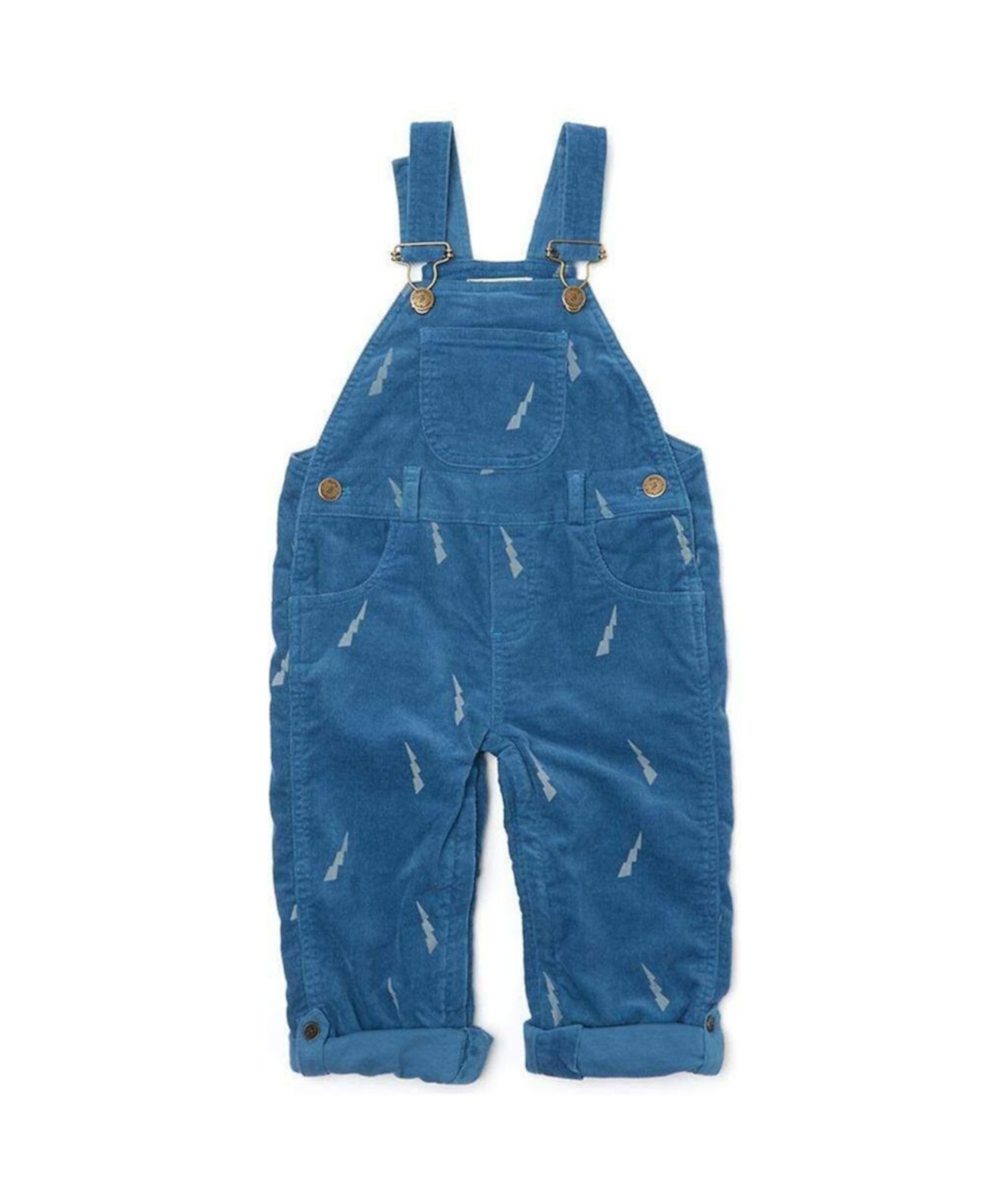 Toddler Girl and Toddler Boy Lightning Corduroy Overalls Dotty Dungarees