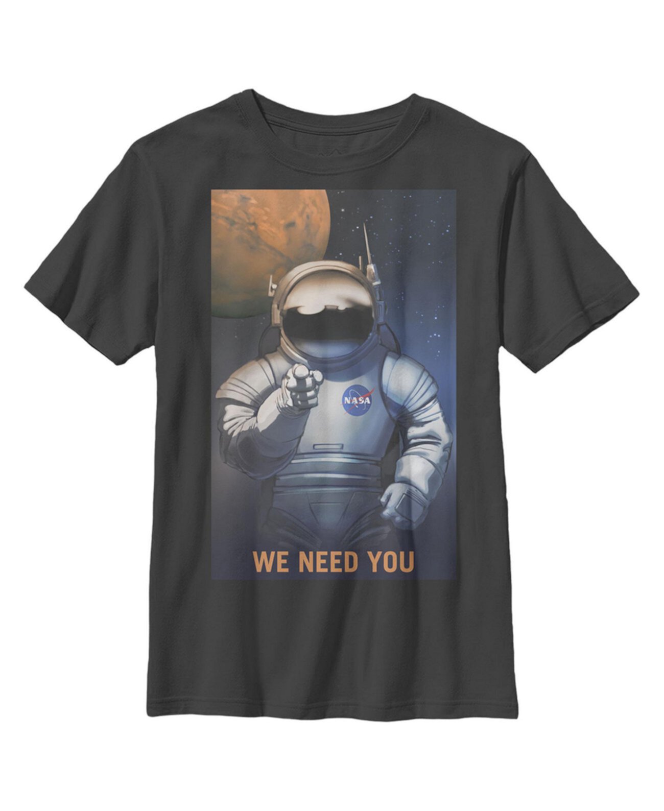 Детская футболка Mars Needs You для мальчиков NASA