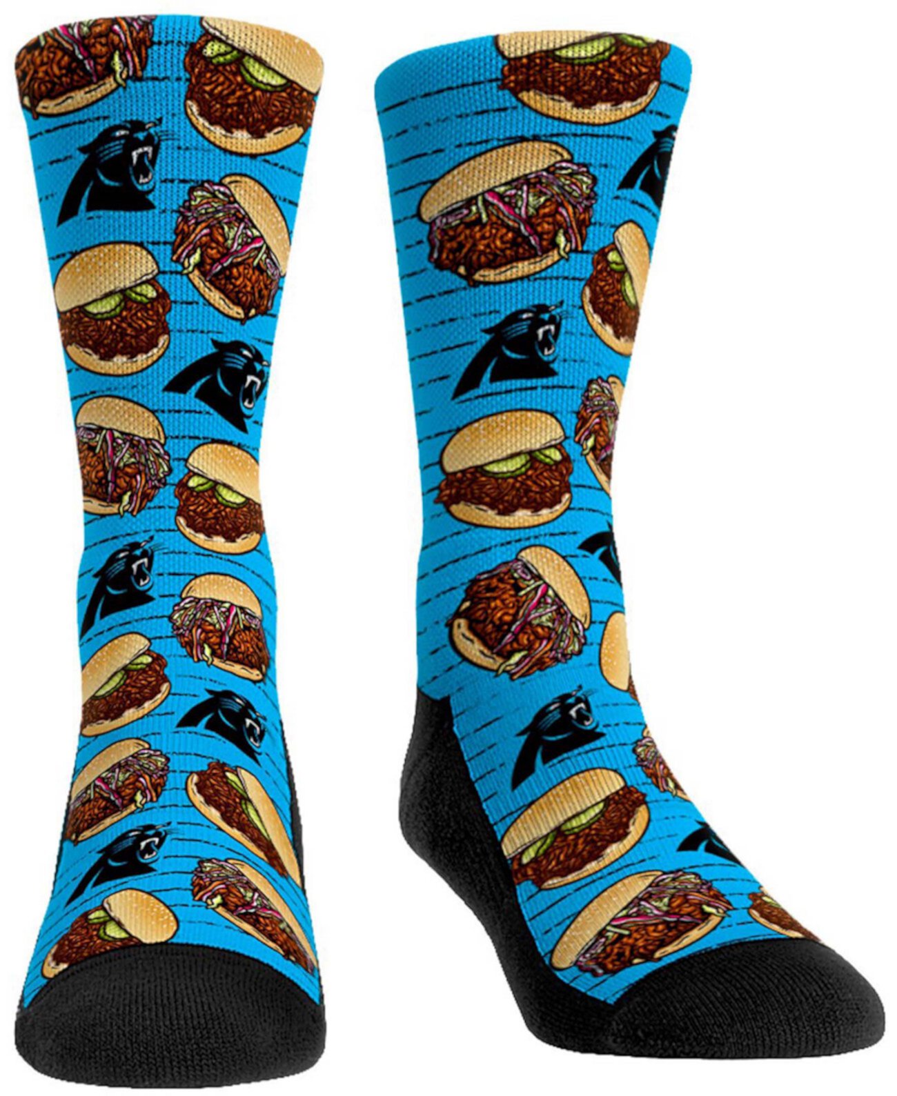 Молодежные носки для мальчиков и девочек Carolina Panthers Localized Food Multi Crew Socks Rock 'Em