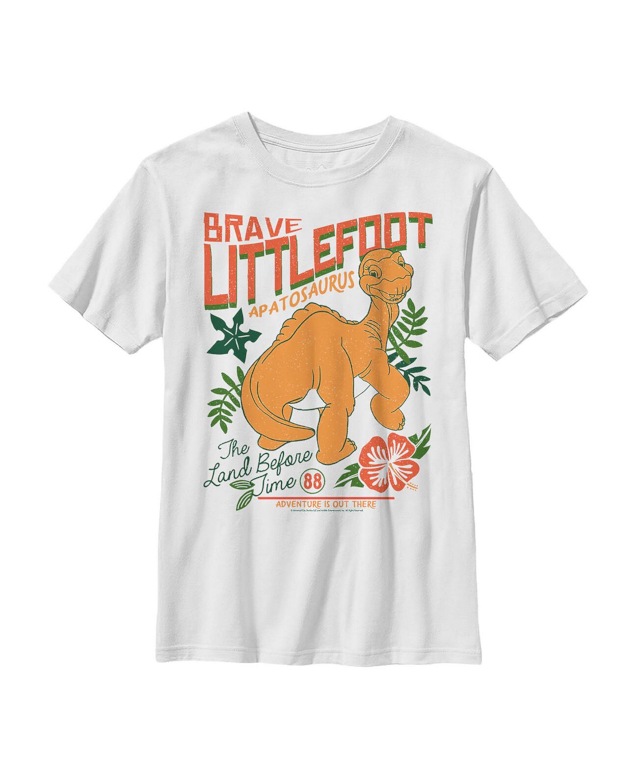 Детская футболка с тропическим плакатом Littlefoot «Земля до начала времен» для мальчика NBC Universal