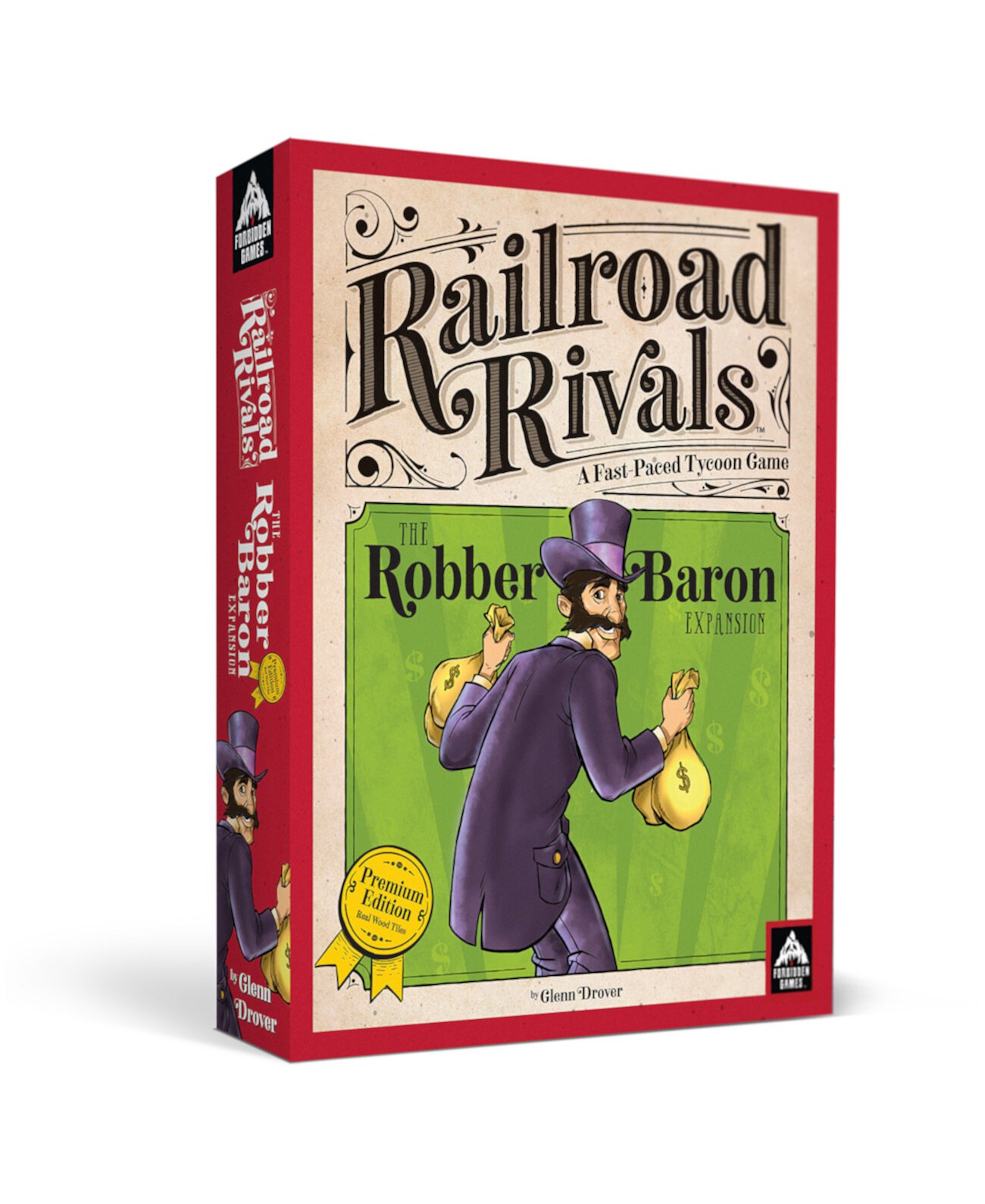 Railroad Rivals the Robber Baron Expansion Premium Edition Set, 112 предметов Forbidden Games