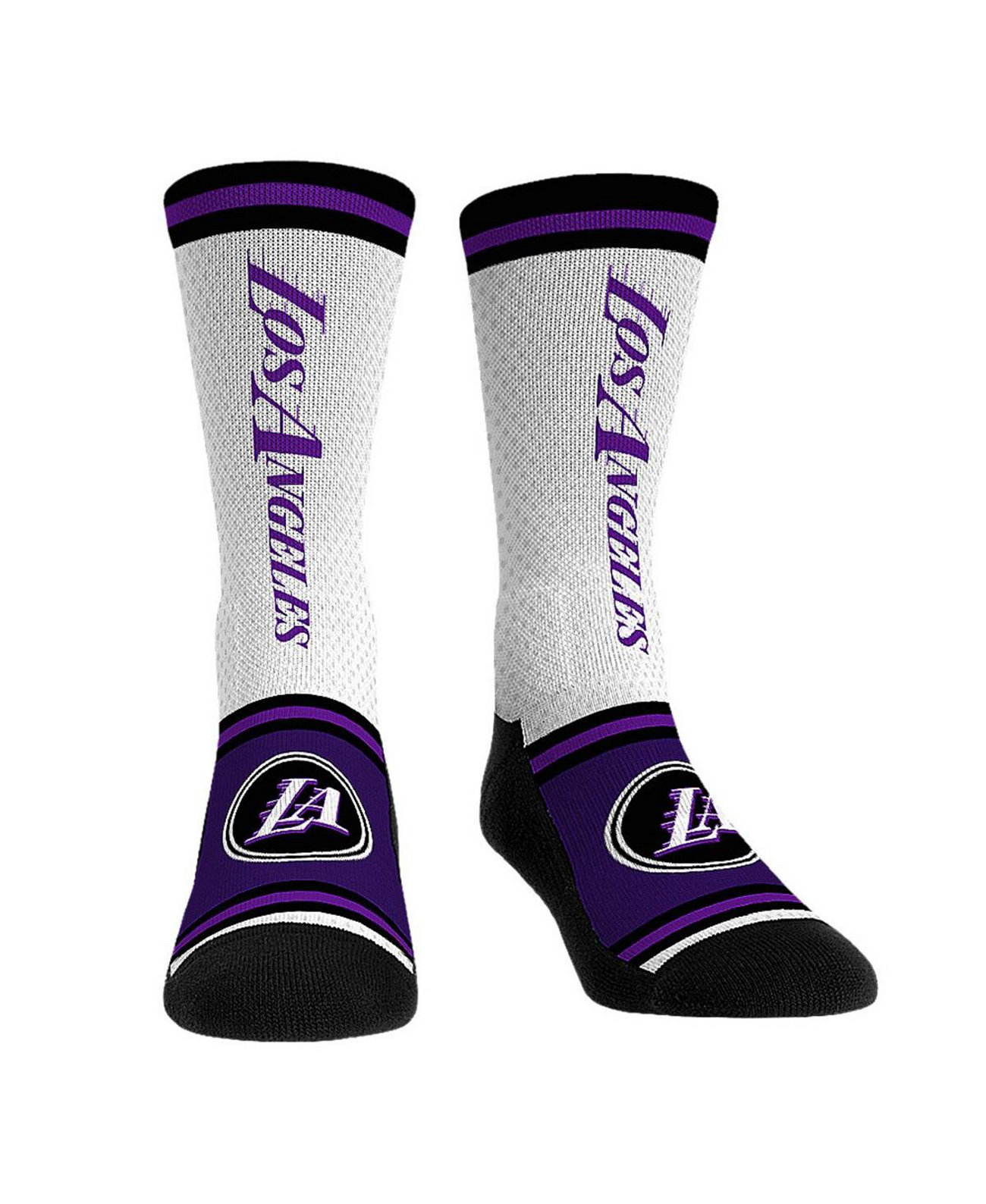 Мужские и женские носки Los Angeles Lakers 2022/23 City Edition Crew Socks Rock 'Em