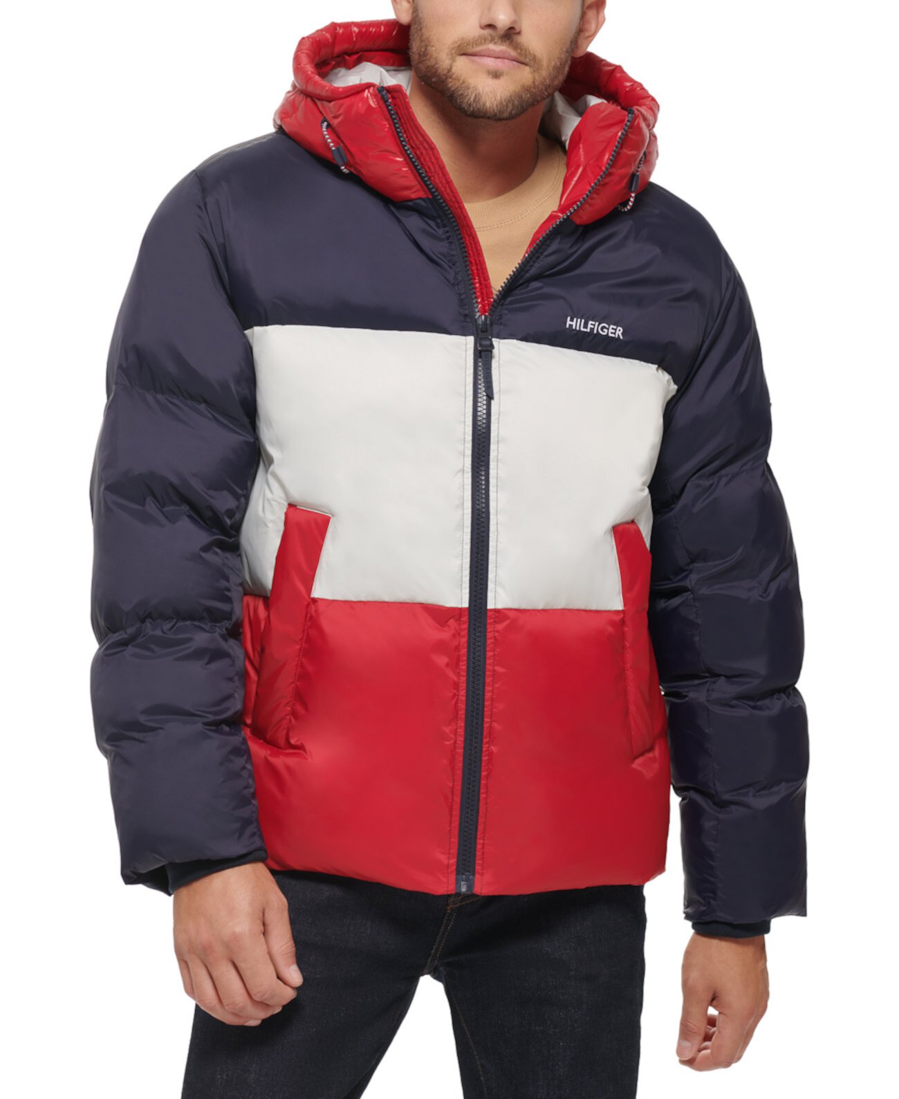 Мужской Пуховик Tommy Hilfiger Colorblock Tommy Hilfiger