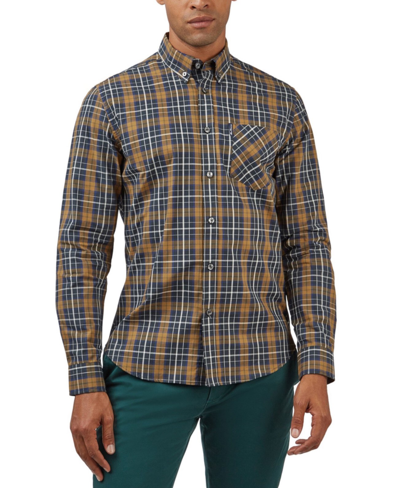 Мужская Повседневная рубашка Ben Sherman Classic Check-Print Ben Sherman