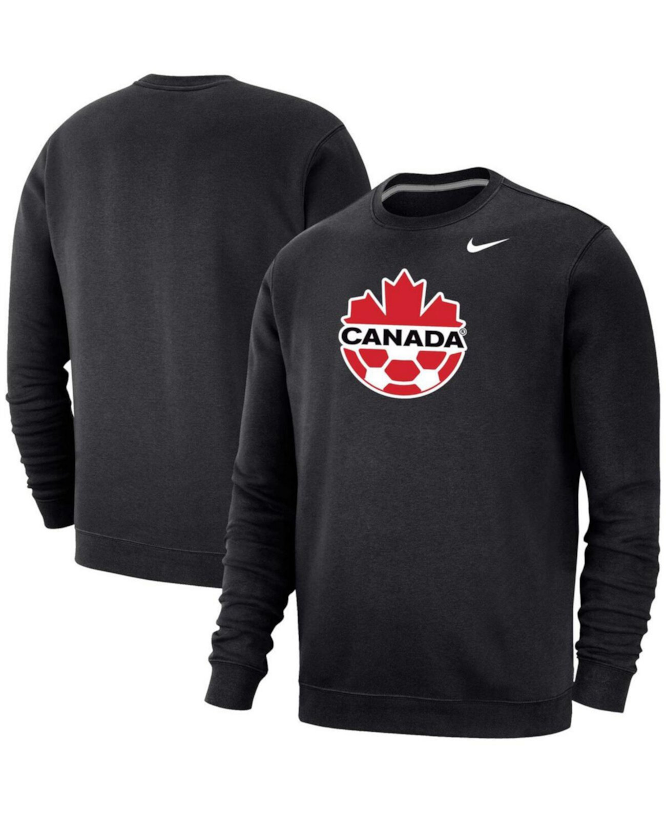 Мужская черная толстовка из флисового пуловера Canada Soccer Nike