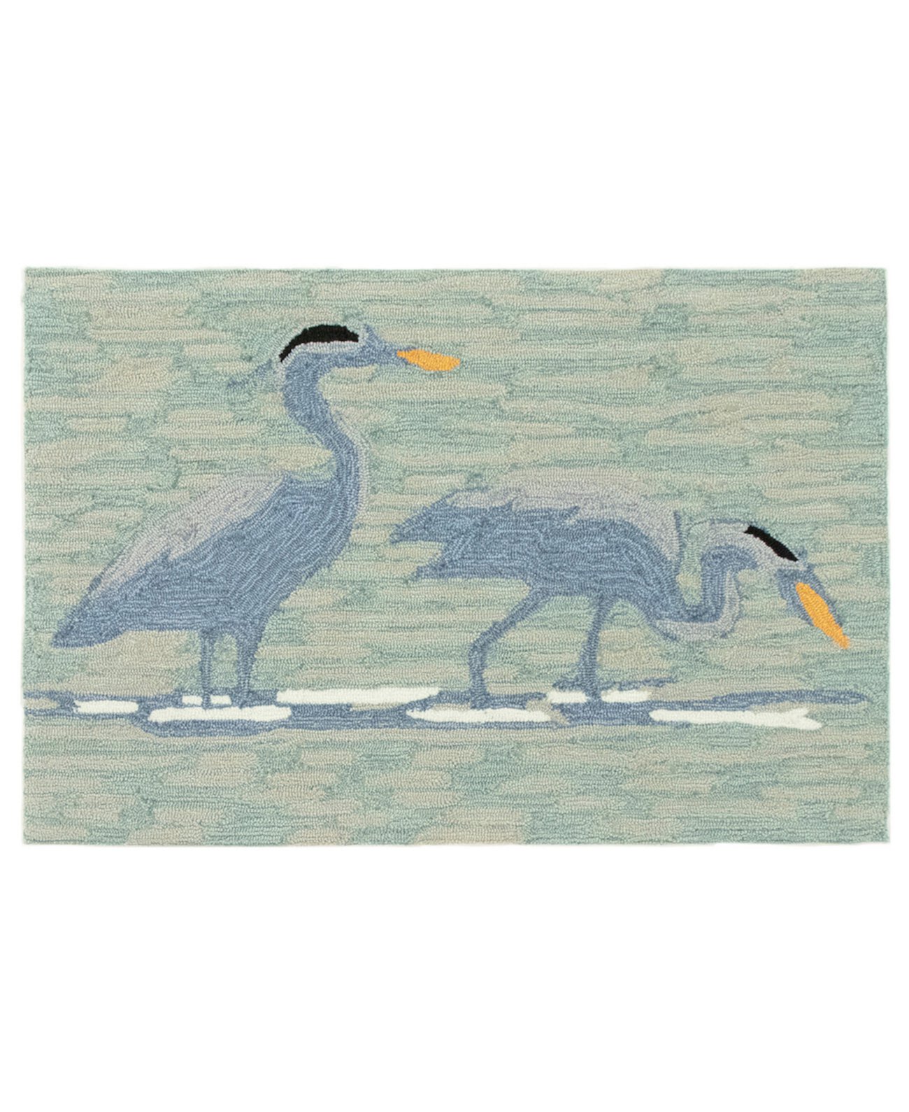 Коврик для улицы Frontporch Blue Heron размером 2 x 3 фута Liora Manne