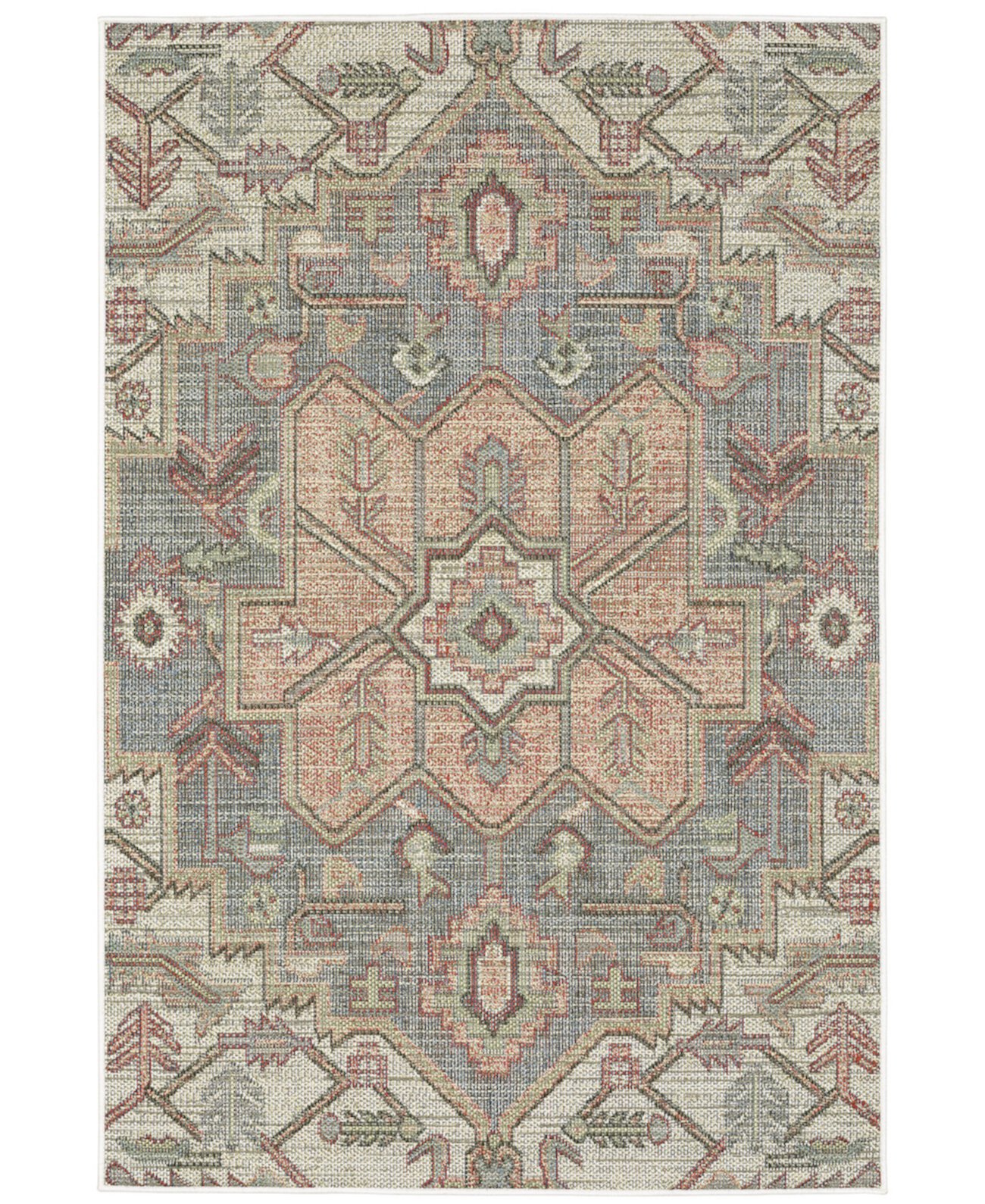 Уличный коврик Nicosia 3'3" x 5' с геометрическим узором из полипропилена JHB Design