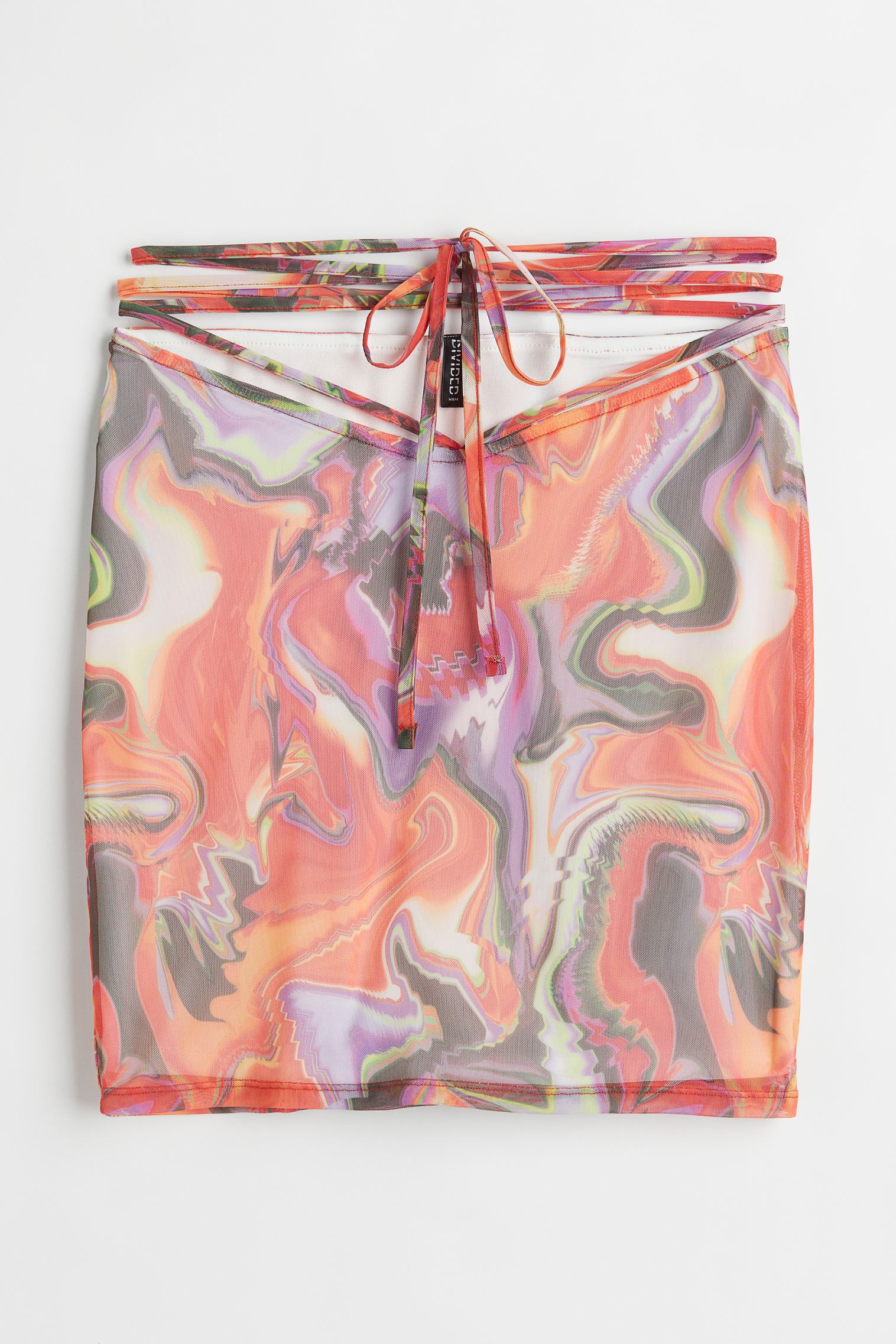 Сетчатая юбка с завязками H&M