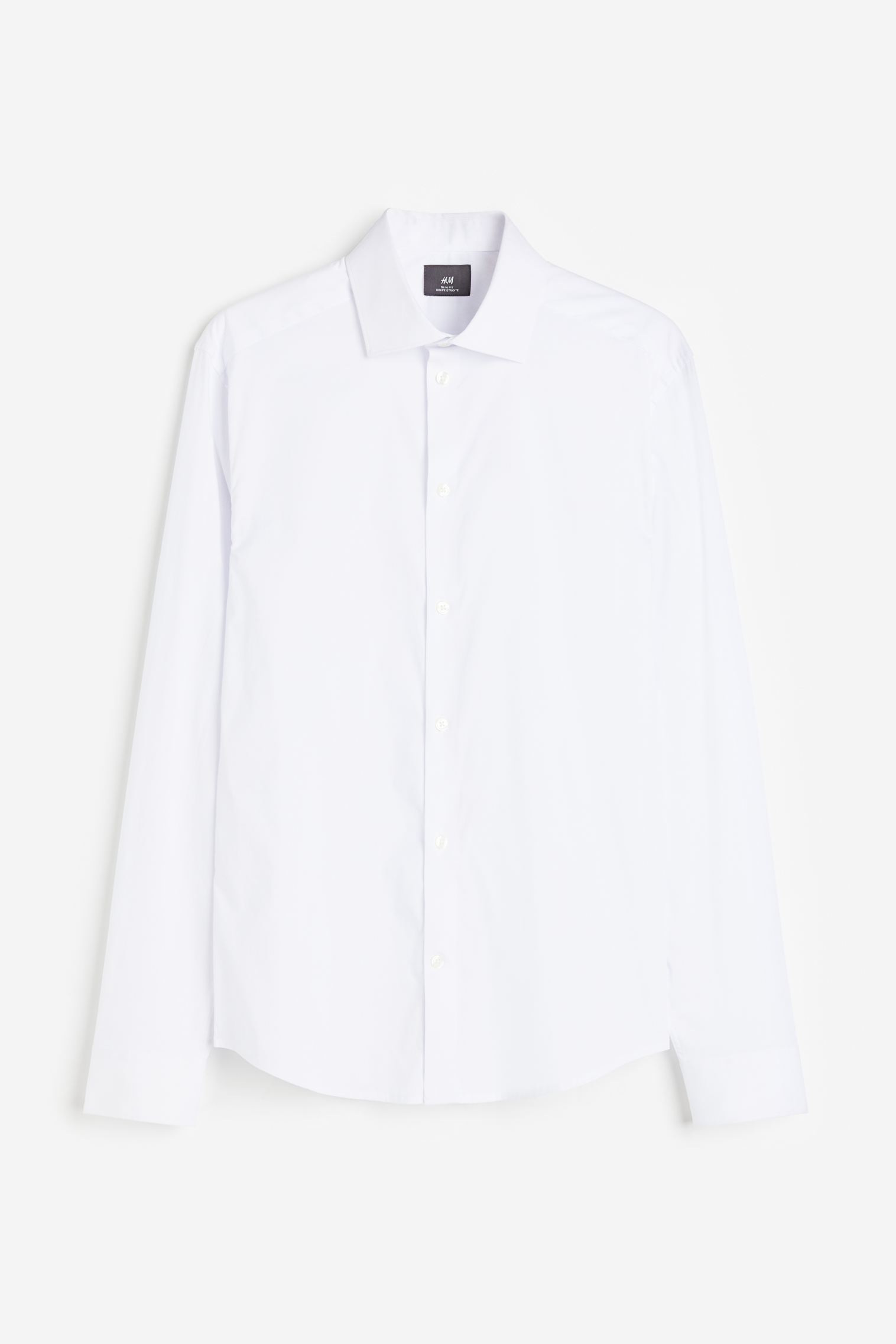 Эластичная рубашка узкого кроя H&M