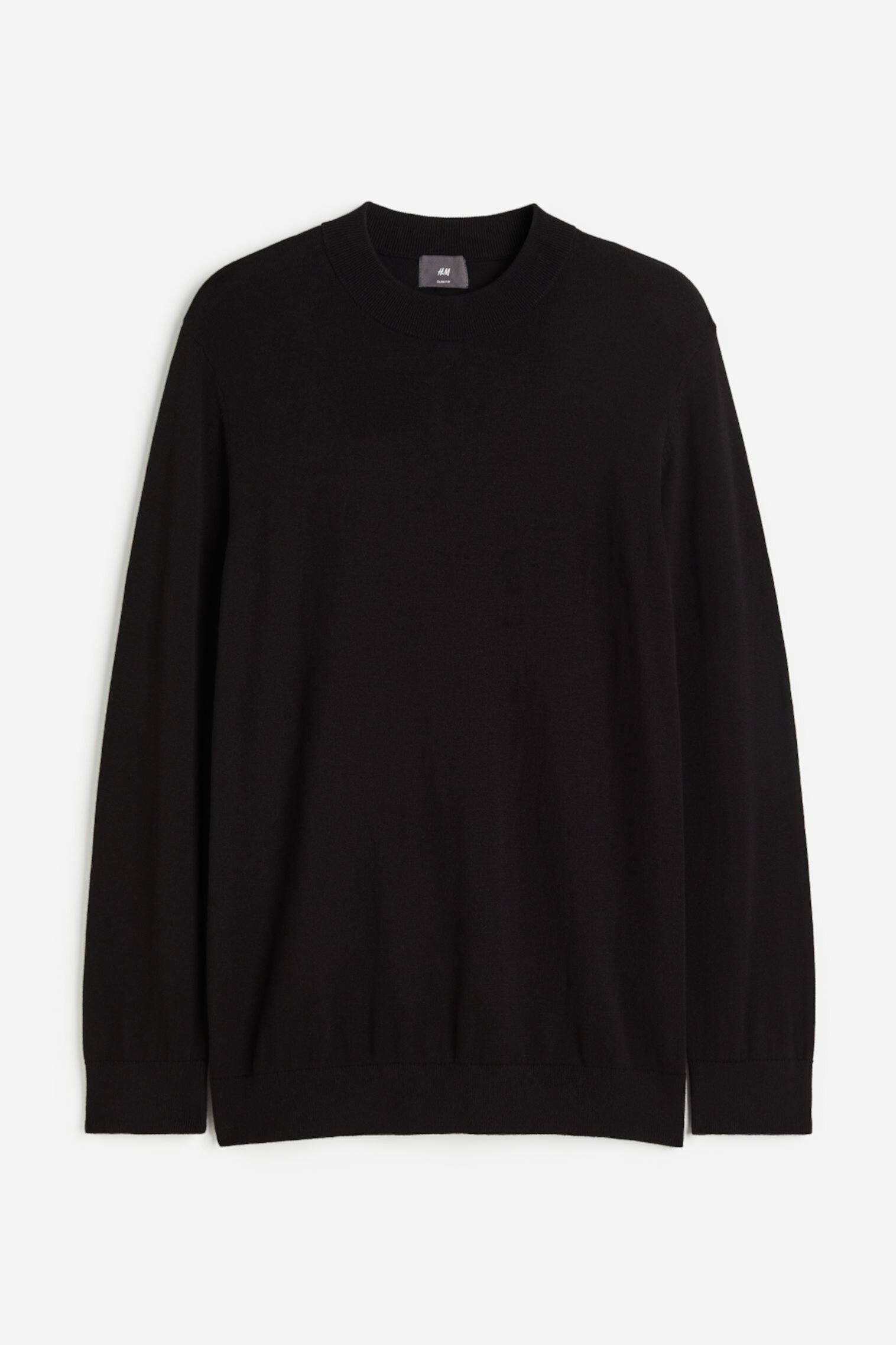 Мужской Свитер H&M Slim Fit Fine Knit Mock Turtleneck H&M