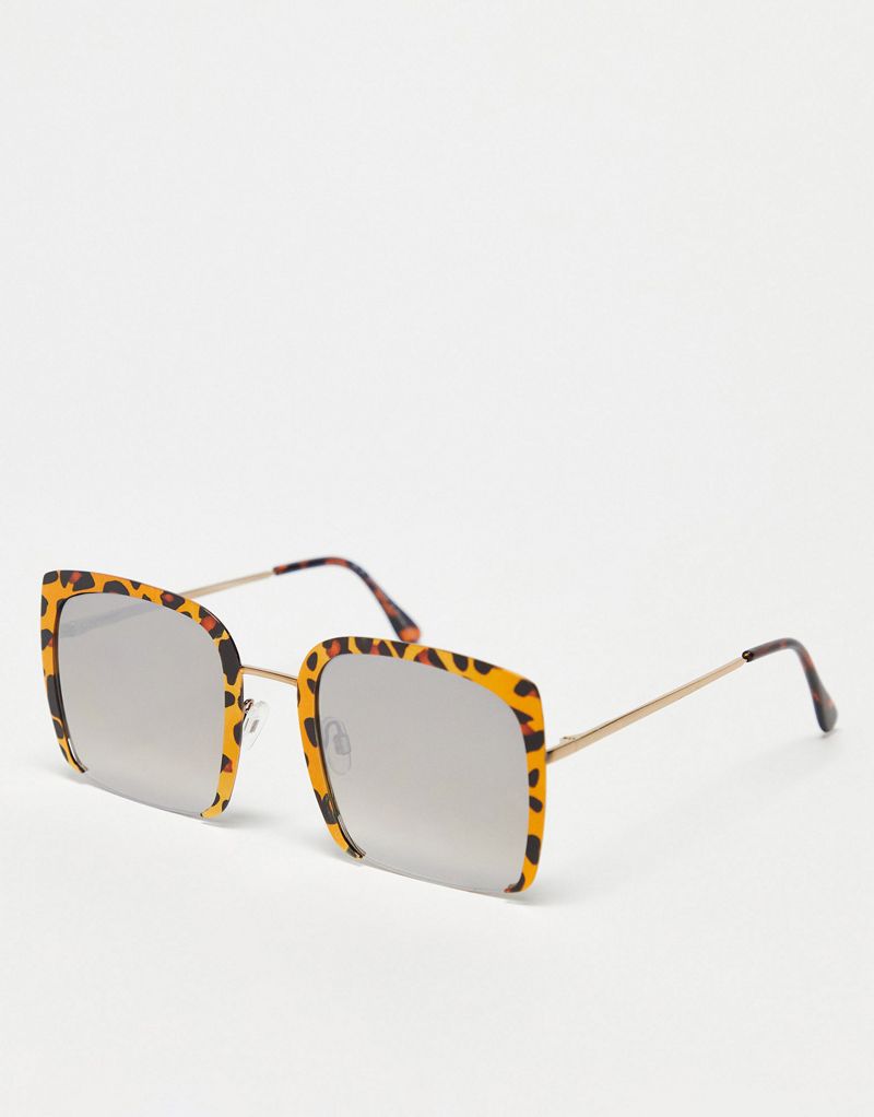 Большие солнцезащитные очки гепардового цвета AJ Morgan AJ Morgan