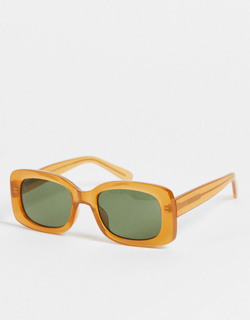 Светло-коричневые прозрачные квадратные солнцезащитные очки A.Kjaerbede Salo A.Kjaerbede