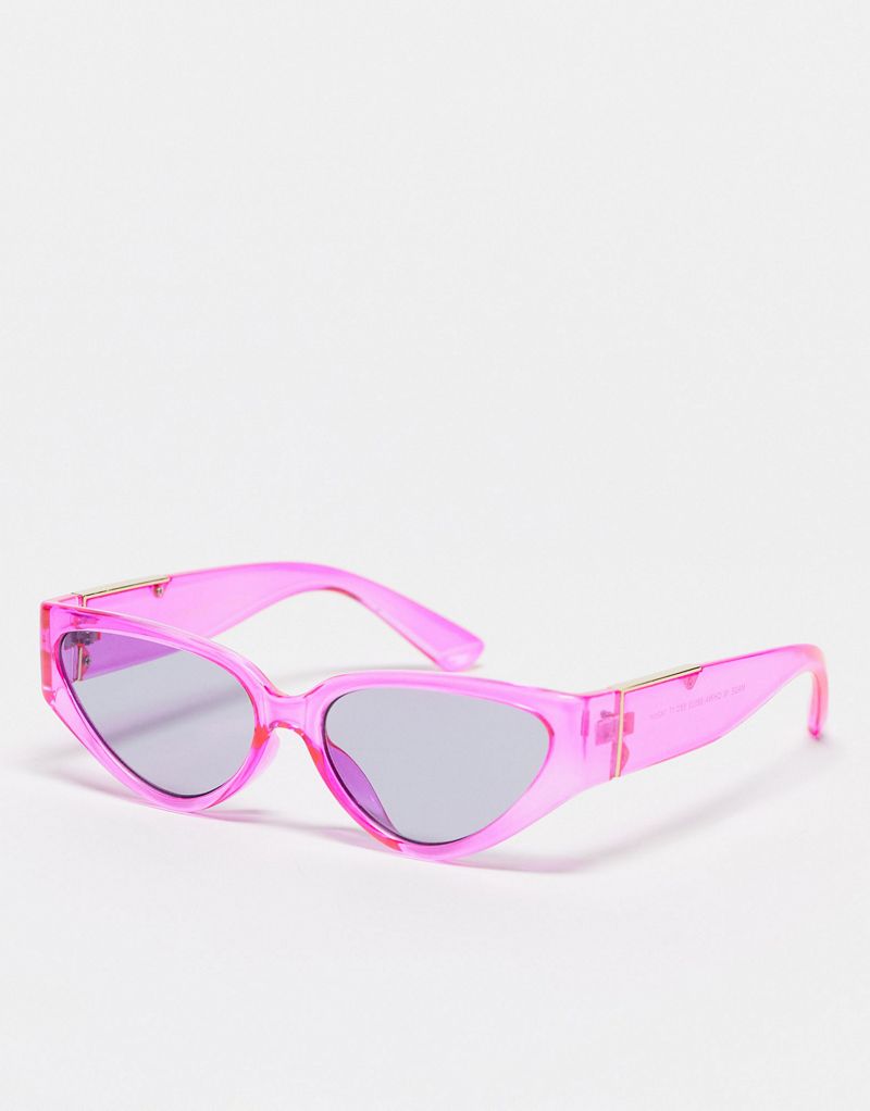 Ярко-розовые солнцезащитные очки "кошачий глаз" AJ Morgan AJ Morgan