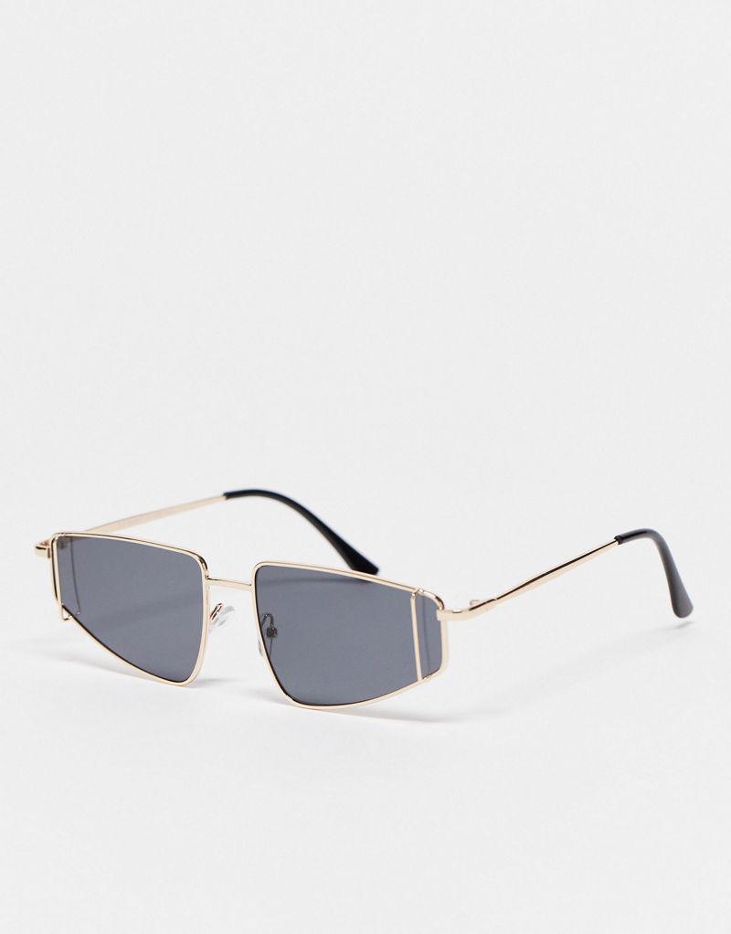 Черные солнцезащитные очки с угловатыми линзами AJ Morgan AJ Morgan