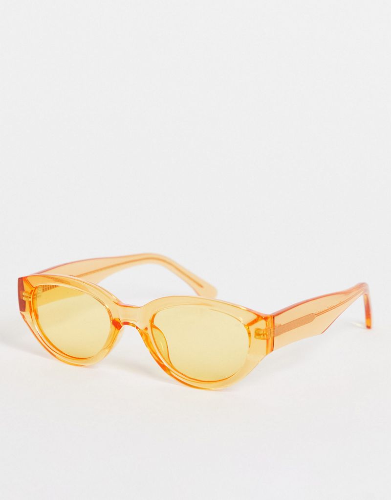 Круглые солнцезащитные очки A.Kjaerbede Winnie в желтых прозрачных оправах A.Kjaerbede