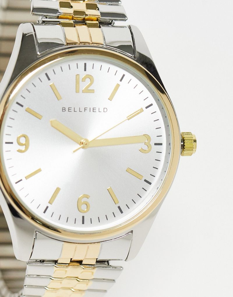 Серебристые часы с регулируемым ремешком Bellfield Bellfield