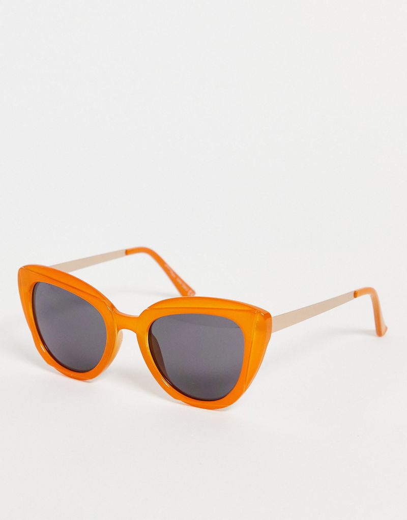 Jeepers Peepers cat eye sunglasses in orange Jeepers Peepers