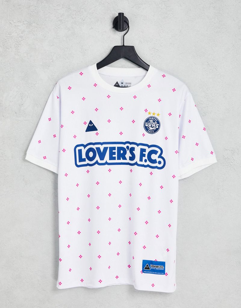 Белая футболка из джерси в горошек Lover's FC Lovers FC
