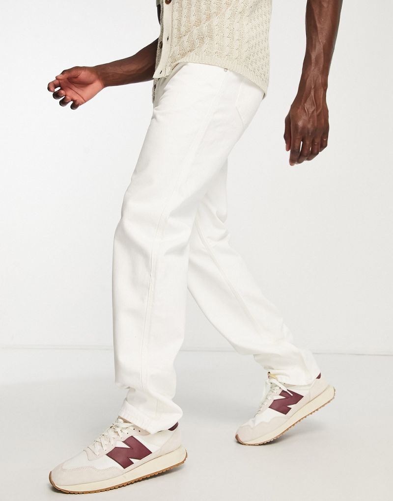 Джинсы Lacoste с пятью карманами, свободного кроя, белые Lacoste