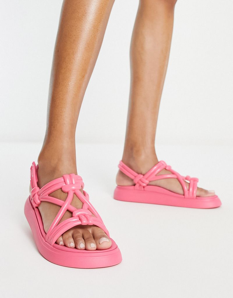Розовые сандалии Melissa Salinas Papete с веревками Melissa