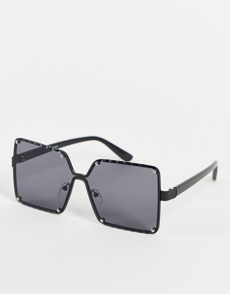 Сделано в. черные солнцезащитные очки в квадратной оправе Madein.