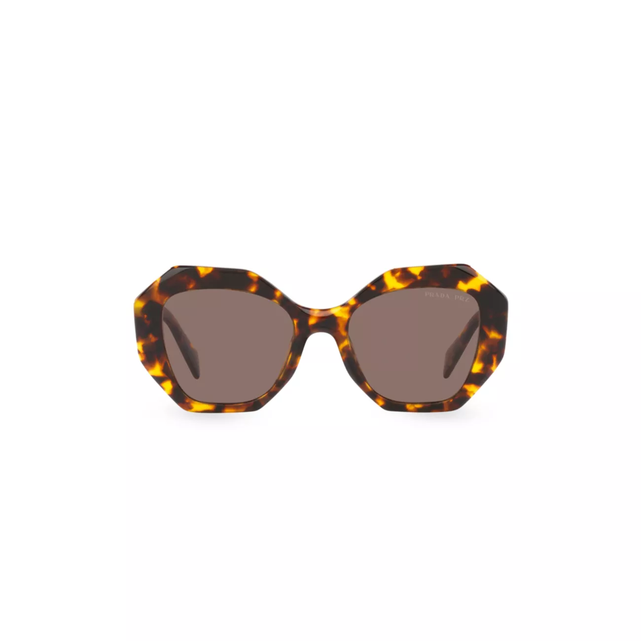 Солнцезащитные очки с геометрическим рисунком 53 мм Prada