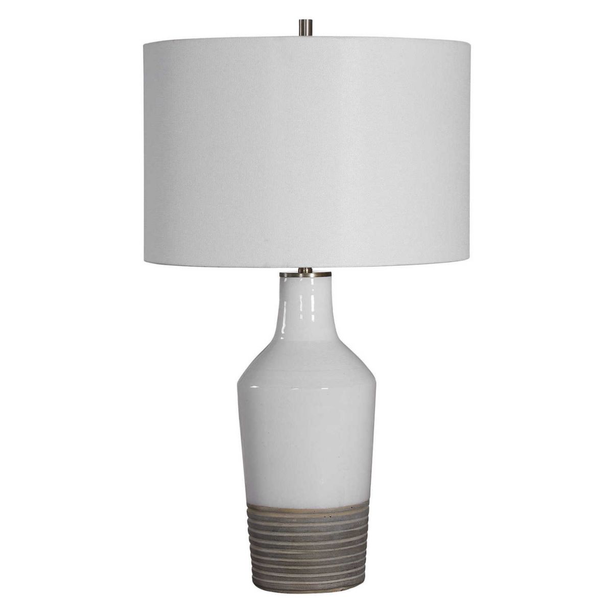 Uttermost Dakota White Crackle Table Lamp Uttermost