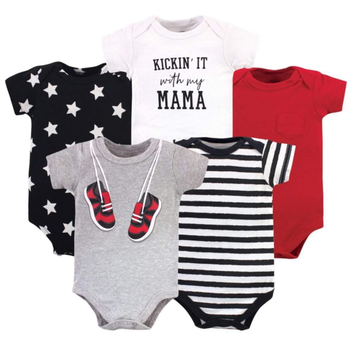 Детский Комплект Одежды Little Treasure Для Мальчиков Cotton Bodysuits, Sneakers Little Treasure