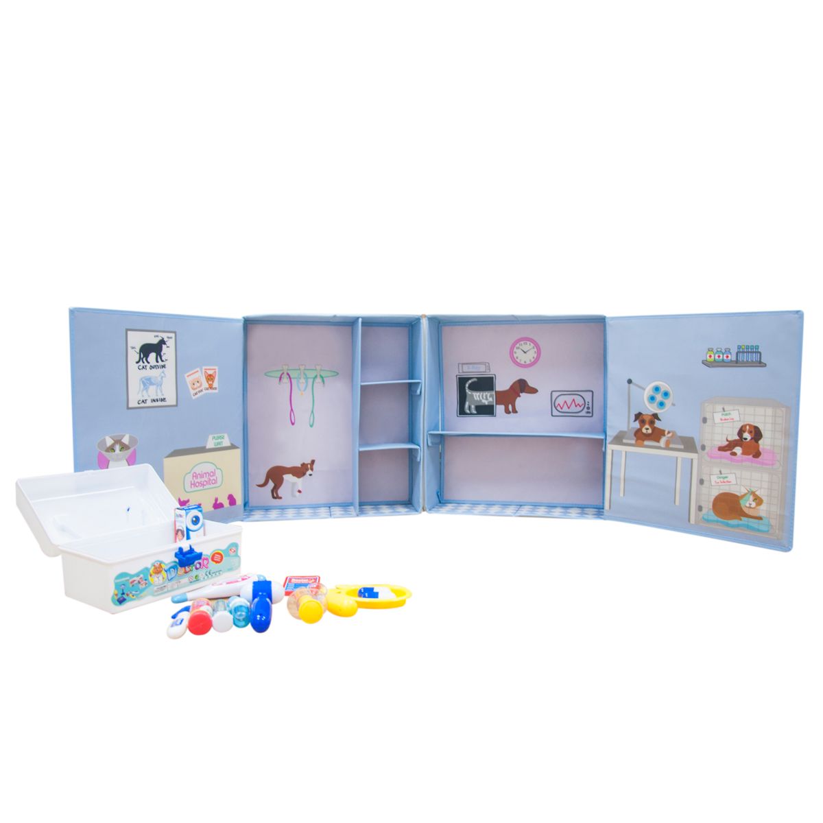 Хранение вещей в детской Asweets Vet Animal Hospital Storage Box & Plush Set ASWEETS