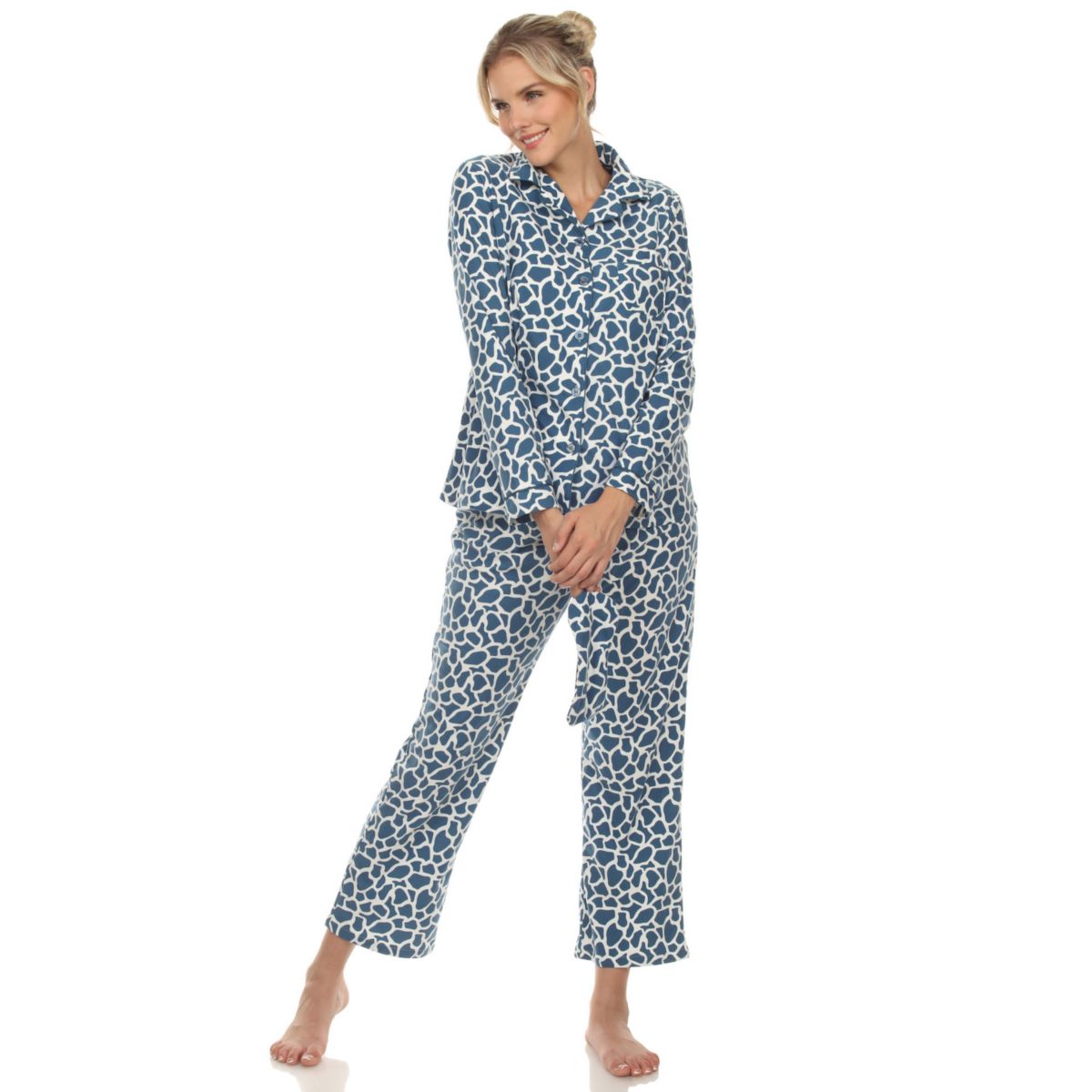 Женский пижамный комплект из трех предметов с принтом жирафа WM Fashion