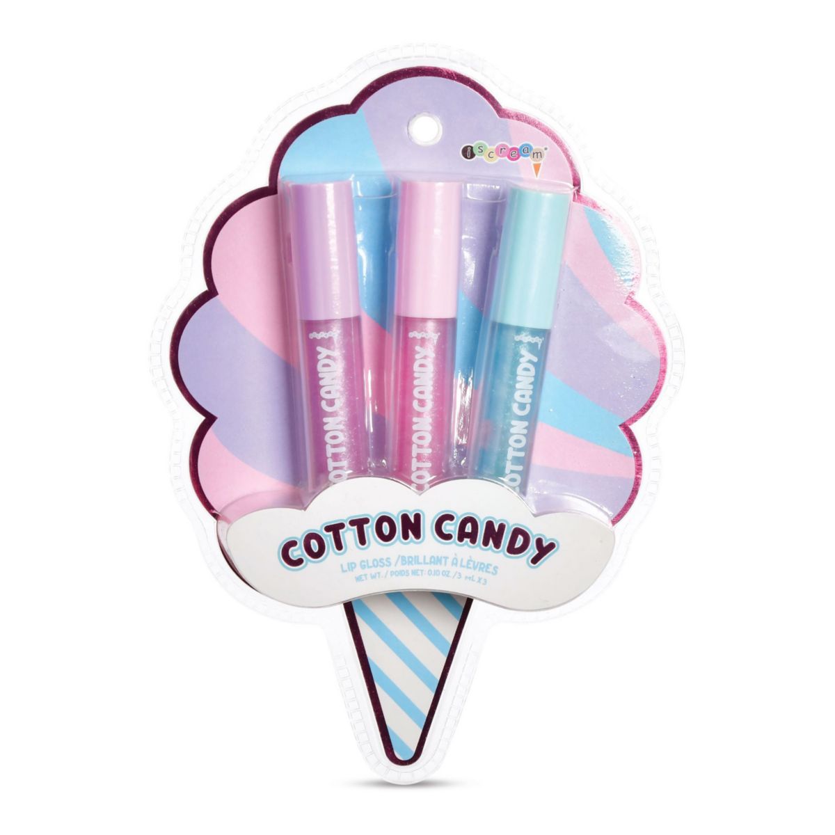 Трио блесков для губ Iscream Cotton Candy Lip Gloss IScream