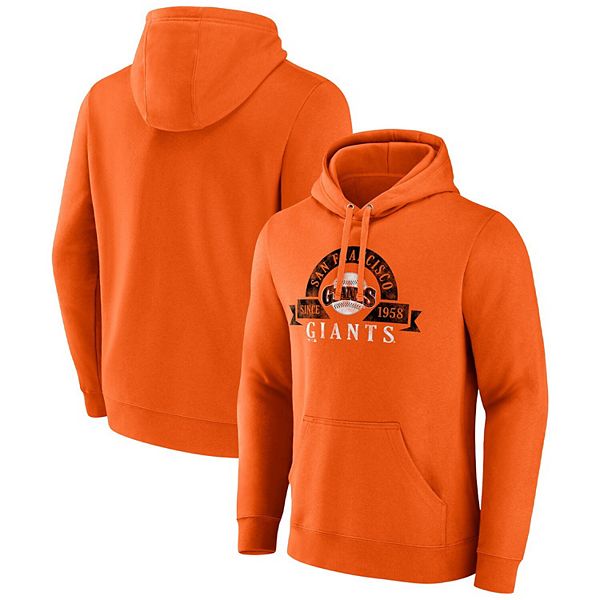 Мужская толстовка с капюшоном Majestic Orange San Francisco Giants Utility Pullover Majestic