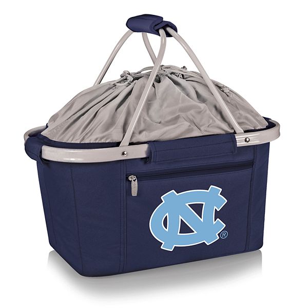 Корзина для пикника Picnic Time North Carolina Tar Heels, изолированное основное отделение, водоотталкивающая, 19 дюймов х 11 дюймов х 10 дюймов Picnic Time