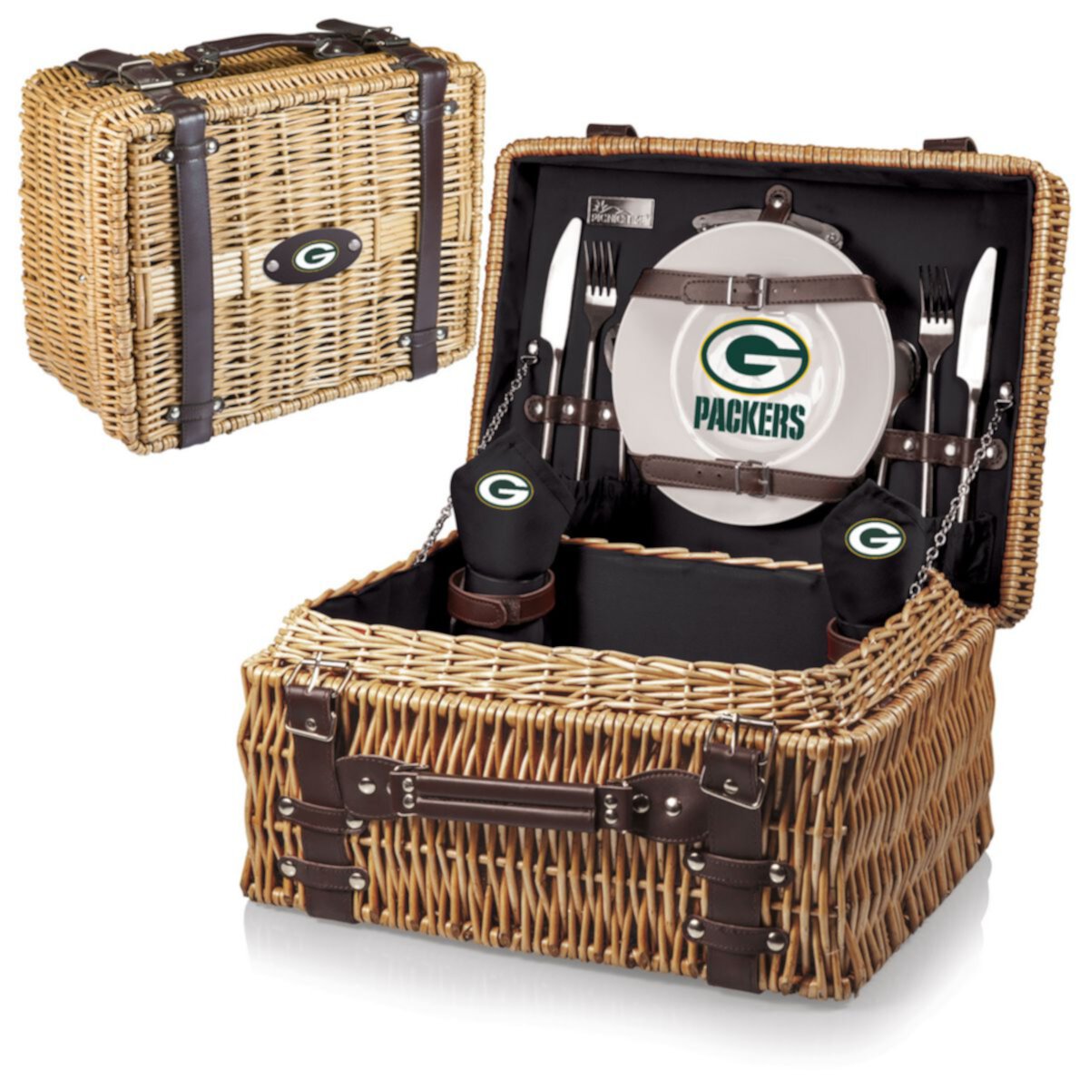 Корзина для пикника Picnic Time Champion Green Bay Packers с сервировкой на 2 персоны Picnic Time