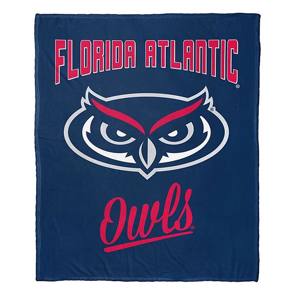 Подарочное плед с шелковистым мягким покрытием Florida Atlantic Owls, 127 см x 152 см, полиэстер The Northwest