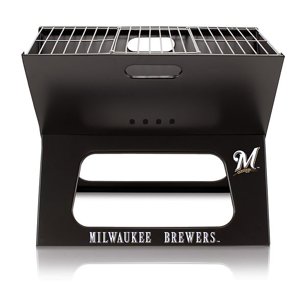 Портативный барбекю гриль Picnic Time Milwaukee Brewers X-Grill, 47 см х 28 см, Полистер/Сталь Picnic Time