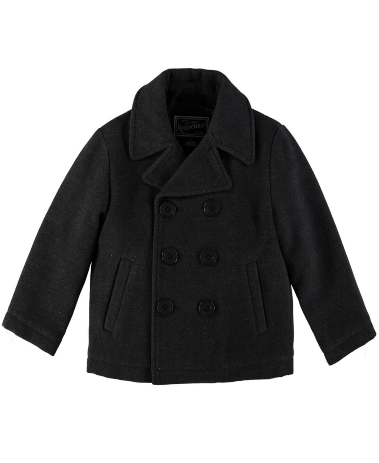 Классическое бушлатное пальто для маленьких мальчиков S Rothschild & CO